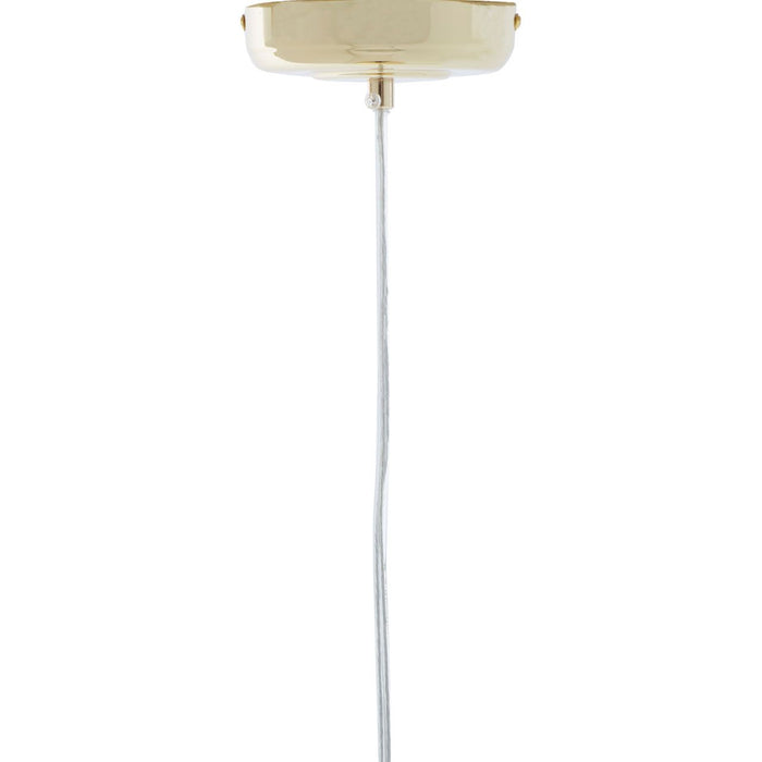 Leni Round Canopy Ceiling Pendant Light In Gold