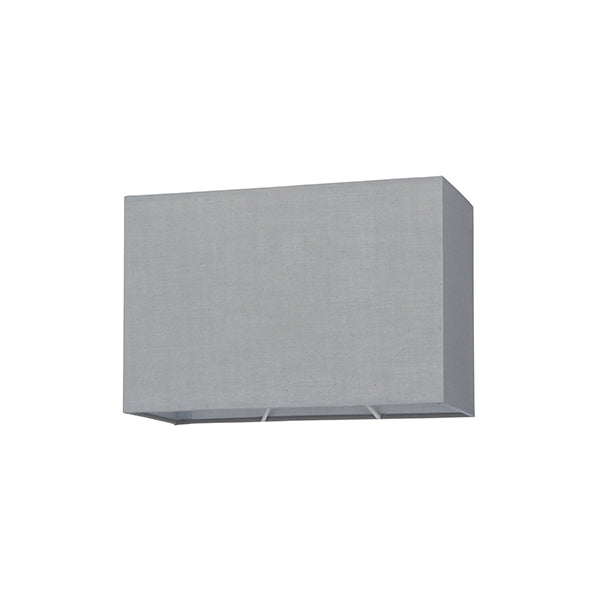 Wecota Rectangular Cotton Fabric 10.5 Inch Shade In Cool Grey