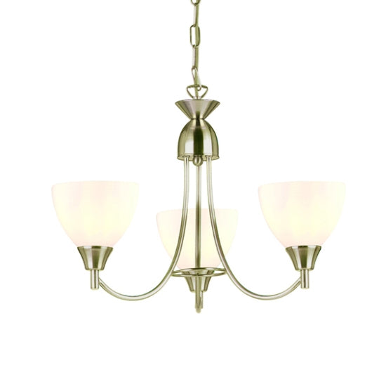 Alton 3 Lights Ceiling Pendant Light Satin Chrome