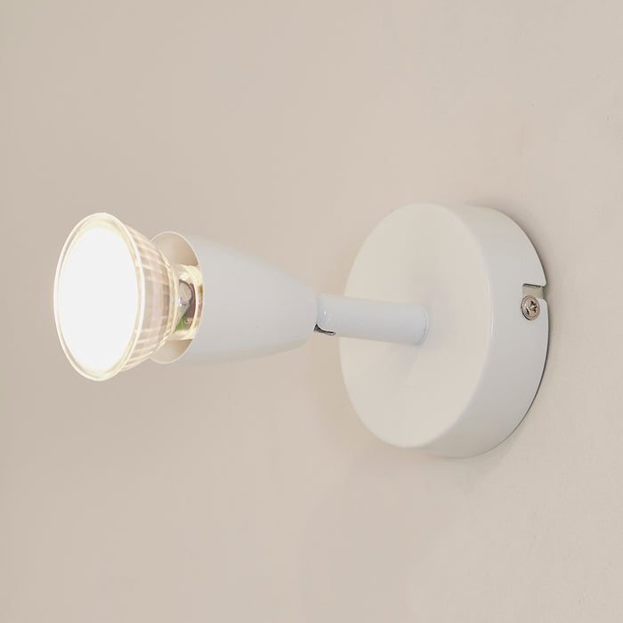 Ascoli Single Spotlight In Gloss White