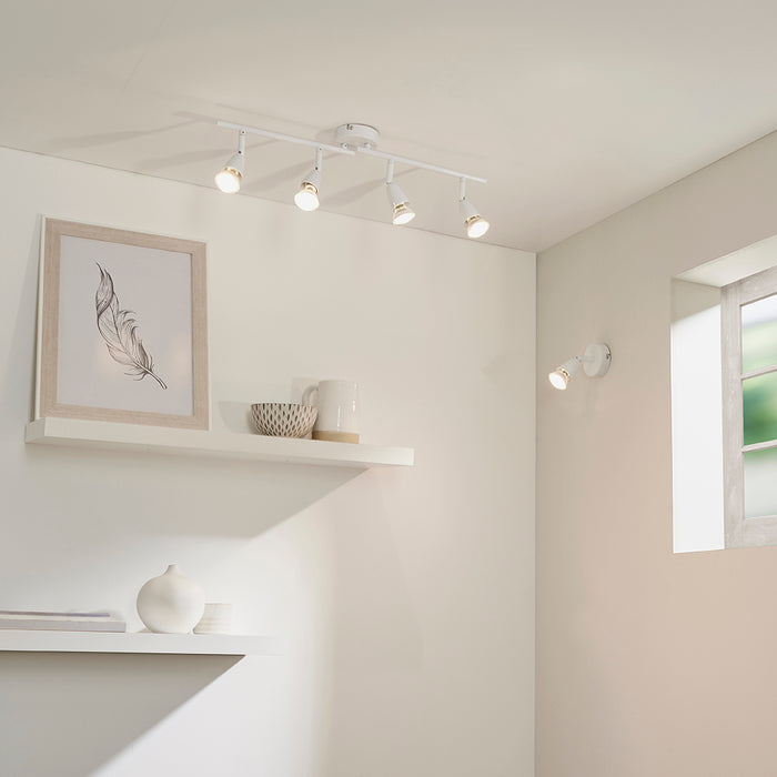 Ascoli Single Spotlight In Gloss White