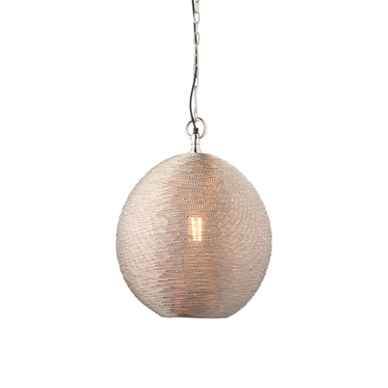 Asha Ceiling Pendant Light Polished Nickel