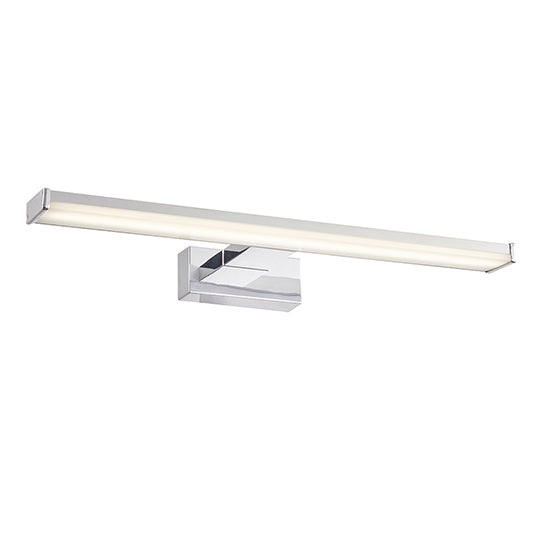Axis Frosted Plastic Wall Light In Chrome
