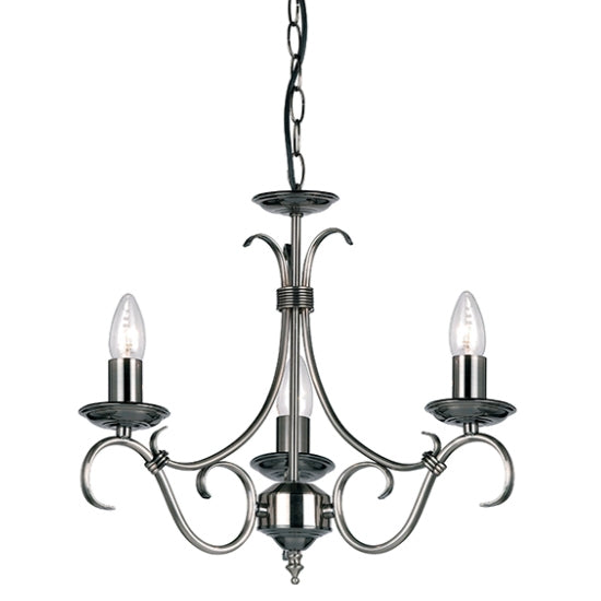 Bernice 3 Lights Ceiling Pendant Light Antique Effect