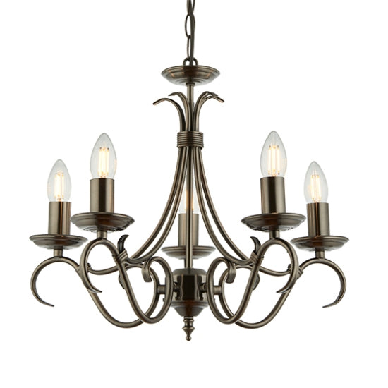Bernice 5 Lights Ceiling Pendant Light Antique Effect