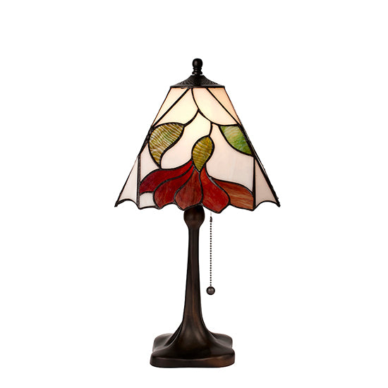 Botanica Medium Tiffany Glass Table Lamp In Dark Bronze