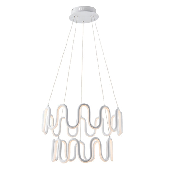 Cern 2 Lights Textured Matt Ceiling Pendant Light