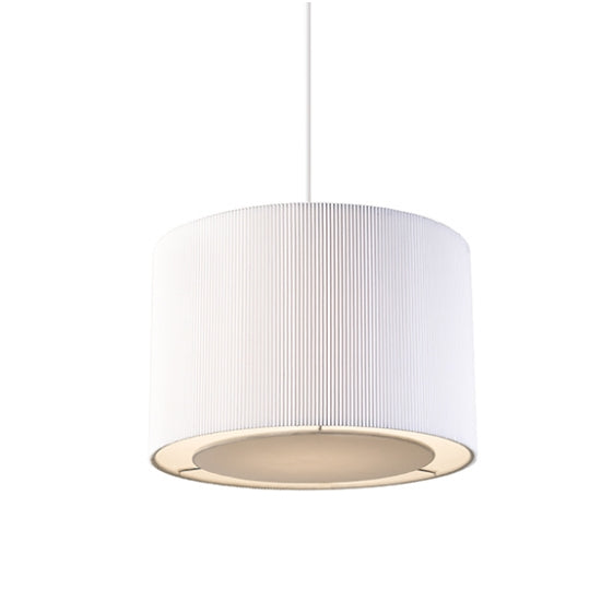 Colette Fabric Small Ceiling Pendant Light Chrome