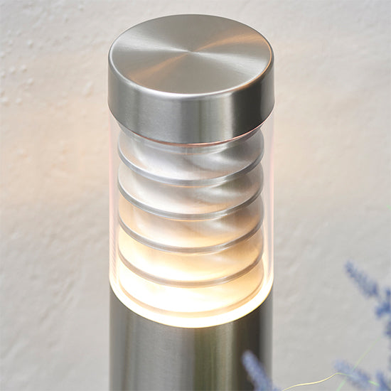 Eaves Outdoor Post In Brushed Stainless Steel