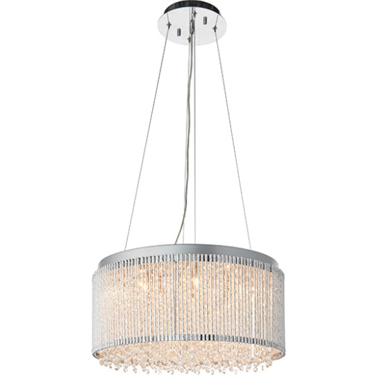 Galina 12 Lights Ceiling Pendant Light In Polished chrome