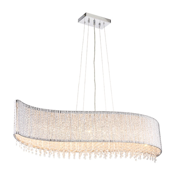 Galina 8 Lights Ceiling Pendant Light In Polished chrome