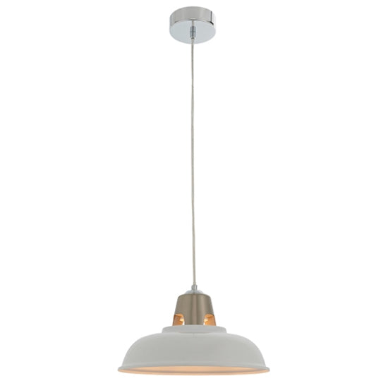 Henley Gloss Vintage Ceiling Pendant Light Satin Nickel