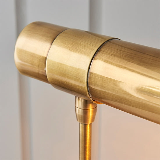 Hiero Task Table Lamp In Antique Brass