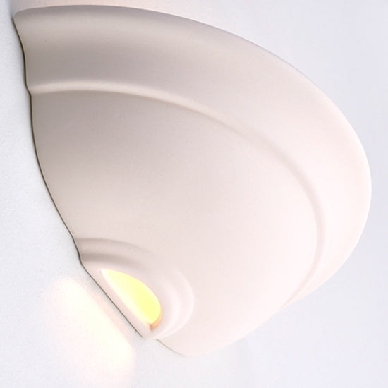 Hillside LED Wall Light In Unglazed Ceramic