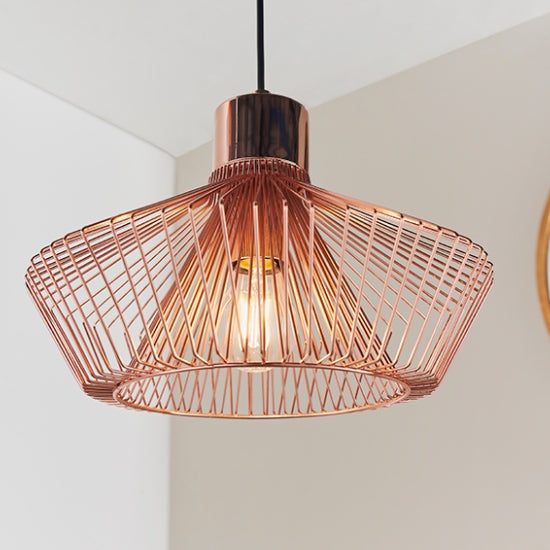Kimberley LED Ceiling Pendant Light In Copper