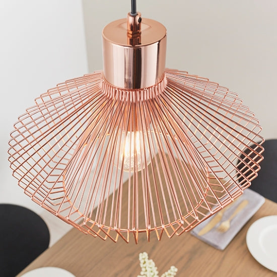 Kimberley LED Ceiling Pendant Light In Copper