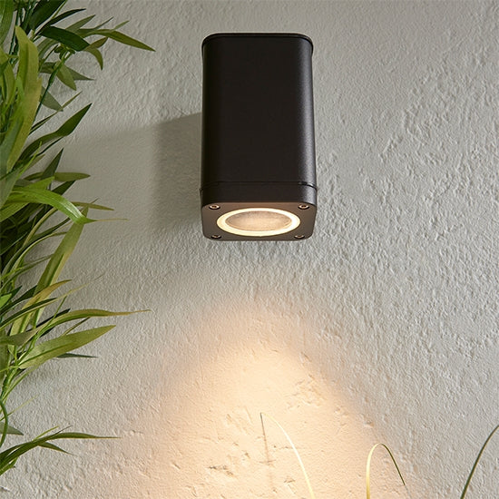Milton LED Wall Light In Textured Black