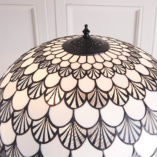 Missori Tiffany Glass Floor Lamp In Dark Bronze