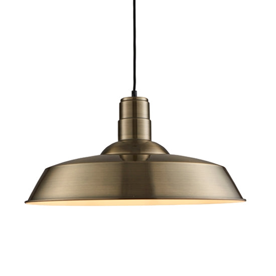 Moore Ceiling Pendant Light Antique Brass
