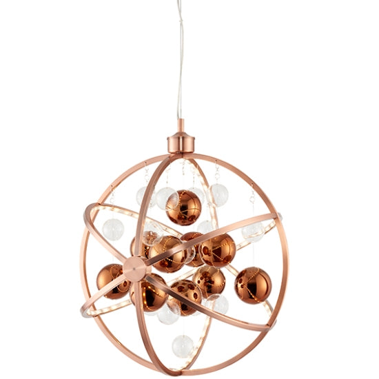 Muni 480mm Clear Glass Ceiling Pendant Light Polished