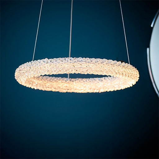 Decorative Ceiling Light Rings Modern Crystal Ring Chandelier, Ceiling