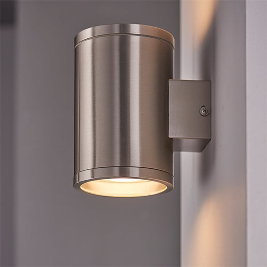 Nio 2 LED Lights Wall Light In Brushed Stainless Steel