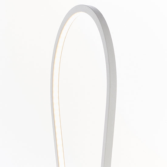 Paradox LED Floor Lamp In Matt White With White Acrylic Diffuser