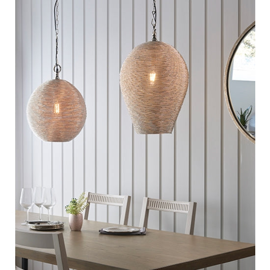 Paresh Ceiling Pendant Light in Polished Nickel