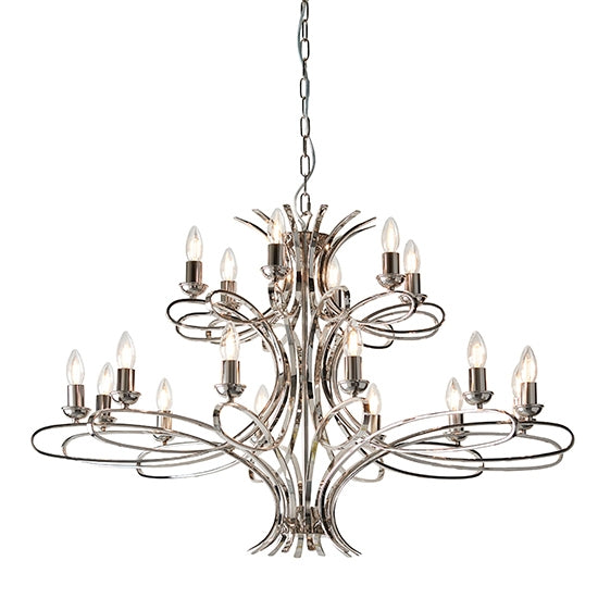 Penn 18 Candle Lamps Ceiling Pendant Light In Polished Nickel