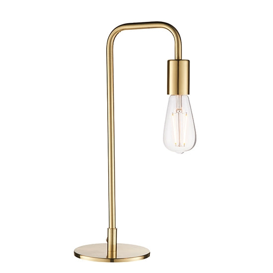 Rubens LED Table Lamp In Satin Brass
