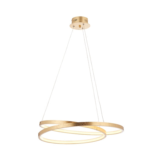Scribble Ring Gold Leaf Ceiling Pendant Light