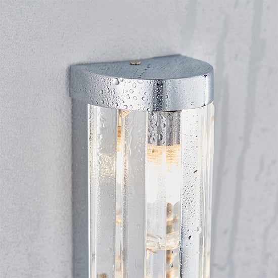 Shimmer Clear Crystals 2 Lights Wall Light In Chrome