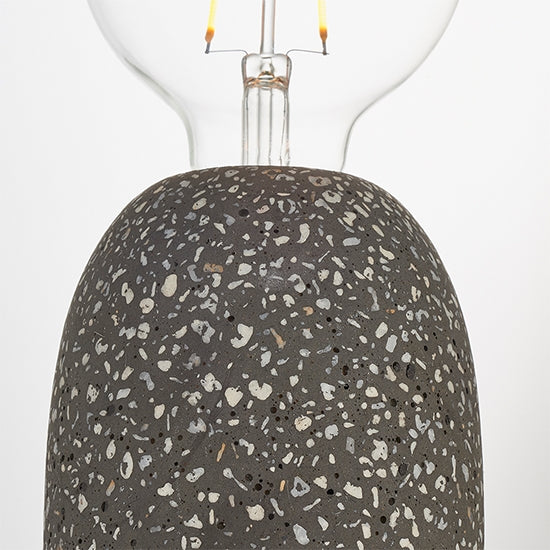 Terrazzo Table Lamp In Black Terrazzo