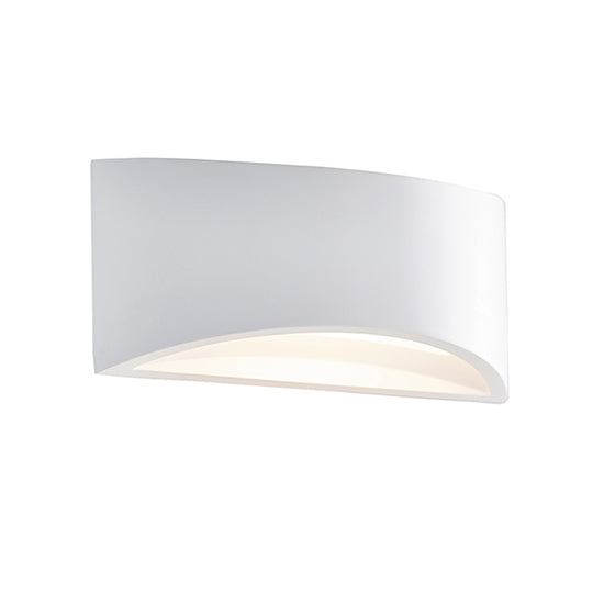 Toft LED Wall Light In Smooth White