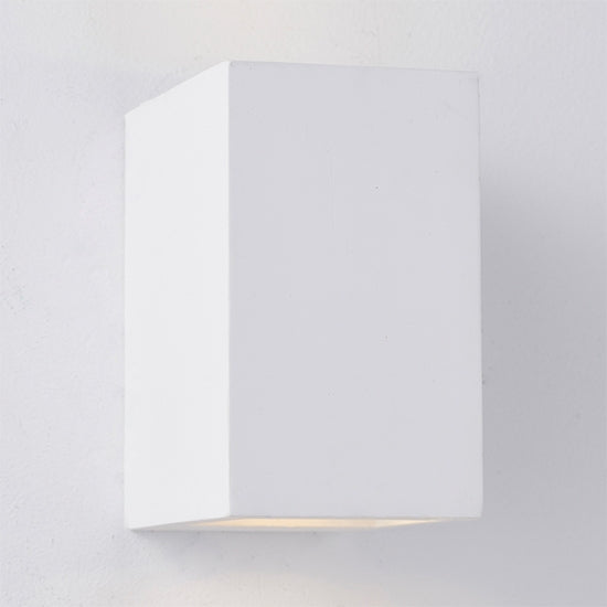 Tor LED 2 Lights Wall Light In Smooth White Plaster