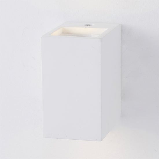 Tor LED 2 Lights Wall Light In Smooth White Plaster