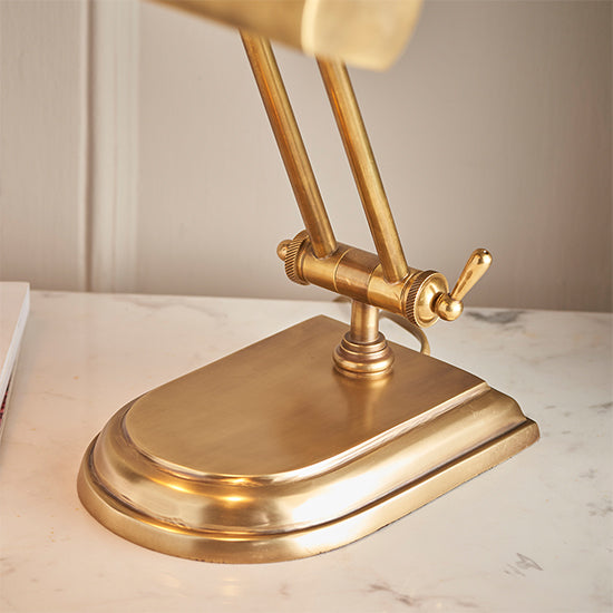 Winchester Table Lamp In Solid Brass